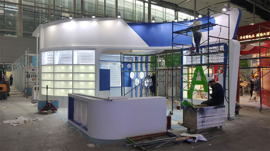 澳克羅健展覽展臺(tái)搭建現(xiàn)場